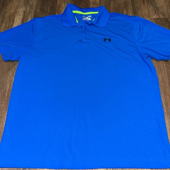 Under Armour Mens Polo Heatgear Loose Shirt Size XL - Picture 1 of 6
